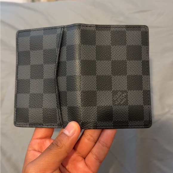 Louis Vuitton Graphite Checkered Card Holder - Picture 1 of 5